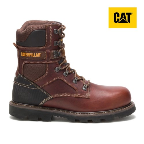 CAT Indiana 2.0 Steel Toe Men's Work Boots Dark Brown (AU F-253) Australia